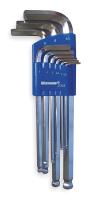 2CYC8 Ball End Hex Key Set, 1.5 - 10mm, L-Shaped