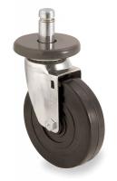 2DB43 Swivel Stem Caster, 5 In, 200 lb, Rubber