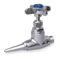 2DCK6 Needle Valve, Straight, Brass, 3/8 In.