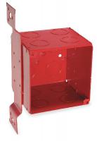 2DCT3 Electrical Box, Square, 40.5 Cu In, Red