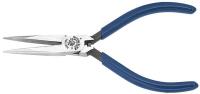 2DEY6 Lng-Nose Plrs, Slim, Smooth Jaws, 5-9/16