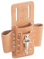 2DFR2 Tool Pouch, Leather, 1-Pkt, 3-Lps, 1 Knife