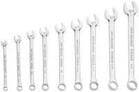 2DGC7 Combo Wrench Set, Chrome, 1/4-3/4 in., 9 Pc