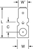 2DTZ6 Male Disconnect, BarePK500
