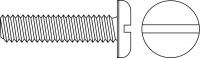 2DV53 Mach Screw, Pan, 4-40 x 3/16 L, PK100