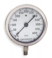 2E019 Gauge, Sanitary, 4 1/2 In, 0 to 600 Psi