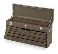 2E079 Tool Chest, 8 Dr, Brown, 26 11/16 In, Ball