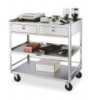 2EJH7 Equipment Stand, 500 Lb, Stainless Steel