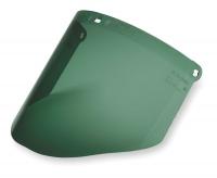 2ELX4 Faceshield Visor, Plycrb, Med Grn, 9x14-1/2