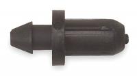 2EMC3 Tubing Plug, 1/4 In., Blk, Plastic, PK10