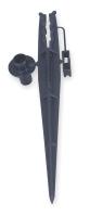 2EMC4 Tubing Stake, 1/4 In, Blk, Plstc, PK10