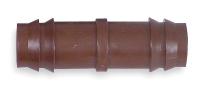 2EMC5 Coupling, 1/2 In. Tubing, Brn, Plastic, PK4