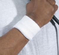 2EMJ2 Wristband, White, One Size, PK 2