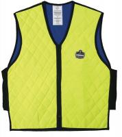 2EMK7 Cooling Vest, M, Hi-Vis Lime, 24 In. L