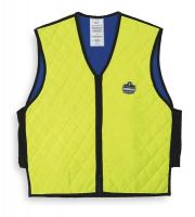 2EMK9 Cooling Vest, XL, Hi-Vis Lime, 24 In. L