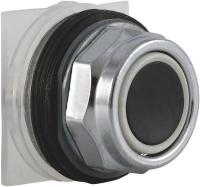 2EN12 Pushbutton, Black, 30mm