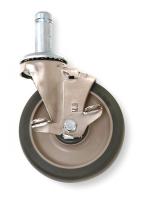 2ENL4 Caster w/Brake, 5 In, 200/300 lb/Polyurthn