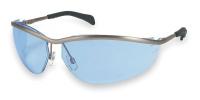 2ETG7 Safety Glasses, Light Blue, Scrtch-Rsstnt