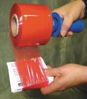 15A903 Hand Stretch Wrap, Red, 1000 ft.L, 3InW, PK4