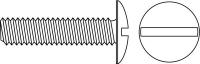 2EE85 Mach Screw, Truss, 8-32 x 1 L, PK 100