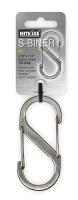 2EVL4 Double Gated Carabiner, 3-1/2 In., Silver