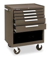 2F003 Tool Cabinet, 5 Dr, 27x18x35, Brown