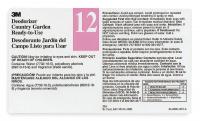 2FP44 Secondary Label, Black, Pink/White, PK 12