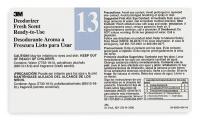 2FP45 Secondary Label, Black, Blue/White, PK 12