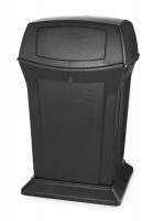 2FTE8 Waste Receptacle, Hinged Door, Black, 45G