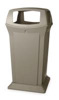 2FTF4 Waste Receptacle, 4 Opening, Beige, 65G