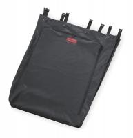 2FTF9 Linen Hamper Bag, Black, Vinyl