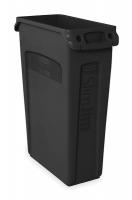 2FTG1 Trash Container, Venting, 23 G, Black