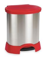 2FTJ3 Container, Step On, Red, 23 G