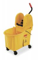 2FTK8 Mop Bucket and Wringer, 44 qt., Yellow
