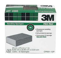 2FVY7 Sanding Sponge, Fine, 1in, PK250