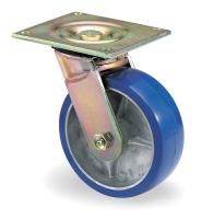 2G124 Swivel Plate Caster, 1200 lb, 6 In Dia
