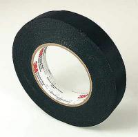 2JMV2 Cloth Tape, 1/4x72 yd, 7 mil, Black, PK 144