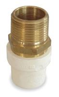 2GKA2 Adapter, 1/2 In, Slip x MPT, CPVC, Copper