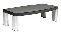 2GKP9 Adjustable Monitor Stand, Polystyrene, Blk