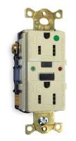 2GLY9 GFCI Receptacle, 15A, Hospital, AutoGrd, Iv