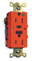 2GLZ3 GFCI Receptacle, 15A, Hospital, AutoGrd, Red