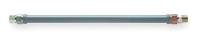 2GMF3 Gas Connector, PVC Coated SS, 3/4 x 24 In