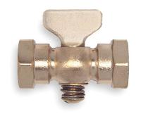 2GMT5 Air Cock, Size 1/4 In., Tee Handle, 80 psig