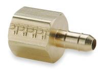 2GUP1 Female Connector, 3/8 In Tube Size, Brass