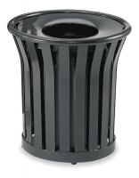 2GWH9 Receptacle, Medium Steel Slats, 24G, Black
