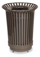 2GWJ2 Receptacle, Narrow Steel Slats, 24G, Bronze