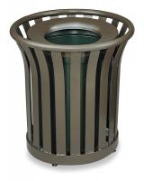 2GWJ5 Receptacle, Medium Steel Slats, 24G, Bronze