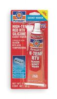 2GXY9 RTV Silicone, 3 Oz Tube, Red