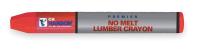 2GYC1 No Melt Lumber Crayon, Red, Pk 12