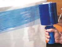 15A882 Hand Stretch Wrap, Blue, 1000 ft, 5In W, PK4